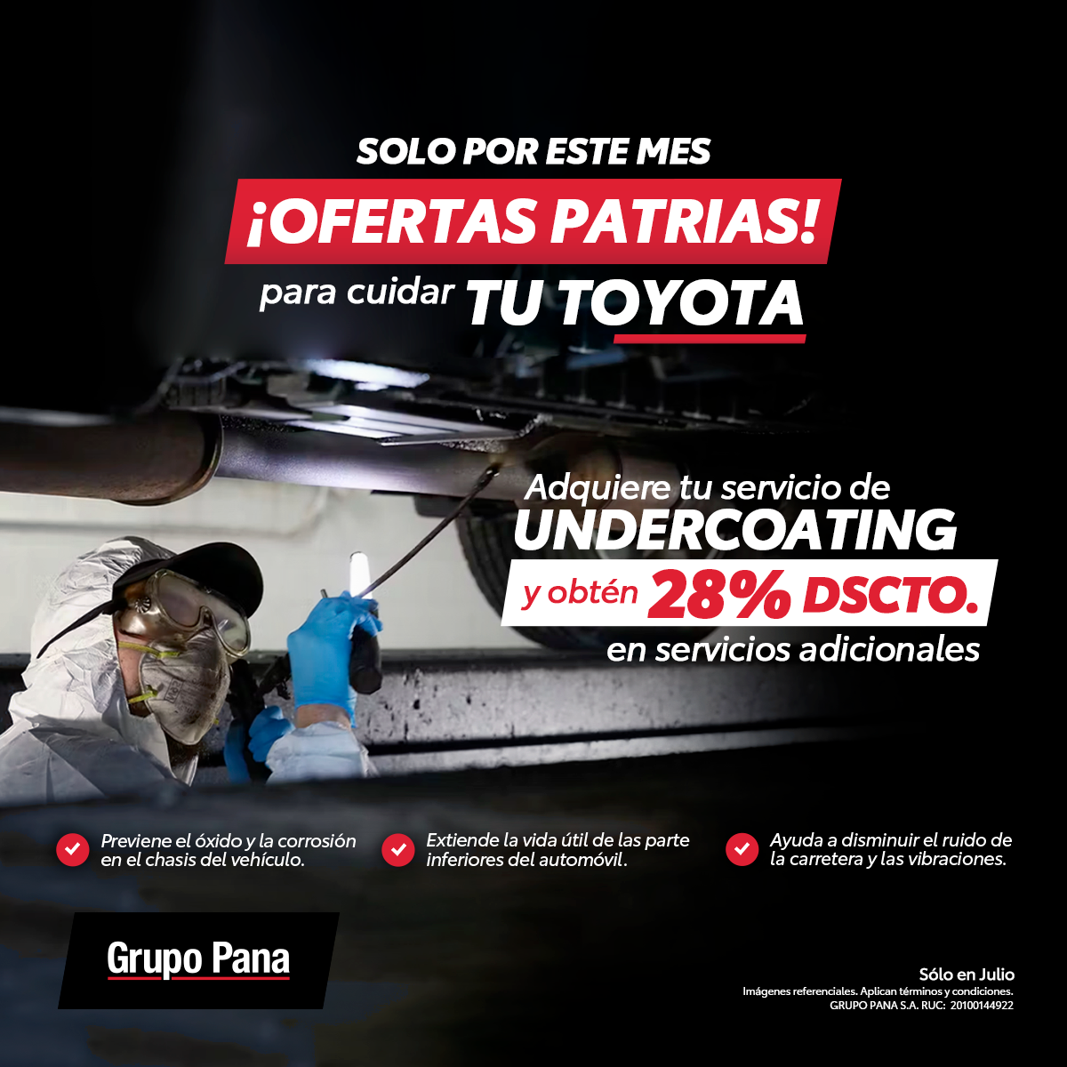 Servicios Toyota Undercoating Julio 2024